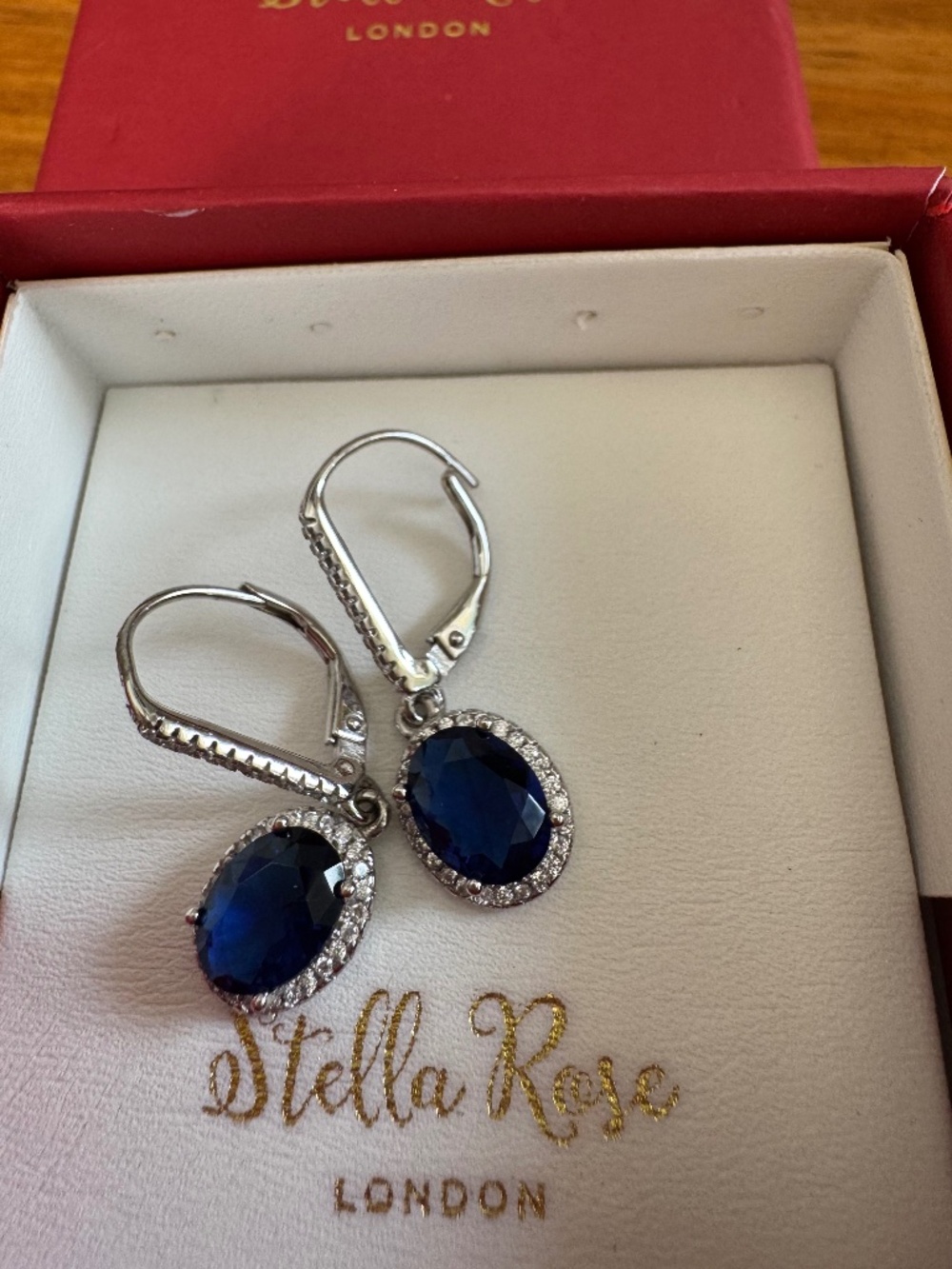 Blue topaz earrings